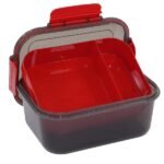 Lunch box, black and red, 1.6 liters - Image 3