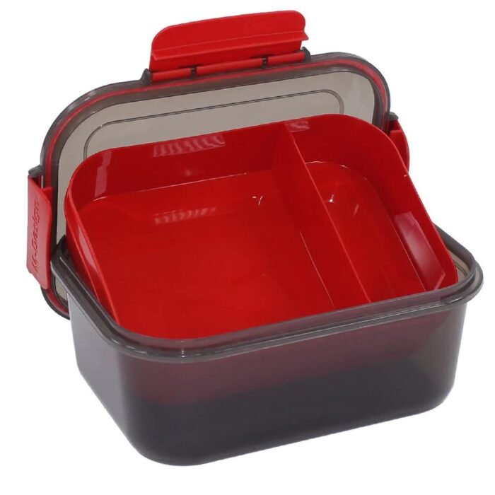Lunch box, black and red, 1.6 liters - Image 2