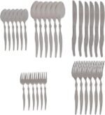 StilettoMirrorSatin Fork and Spoon Set 30 Pieces - Image 2