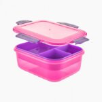 Lunch box rose clips purple 2.1 litres - Image 2