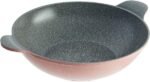 Neoflam granite cooking wok with lid, 36 cm - pink - الصورة 3