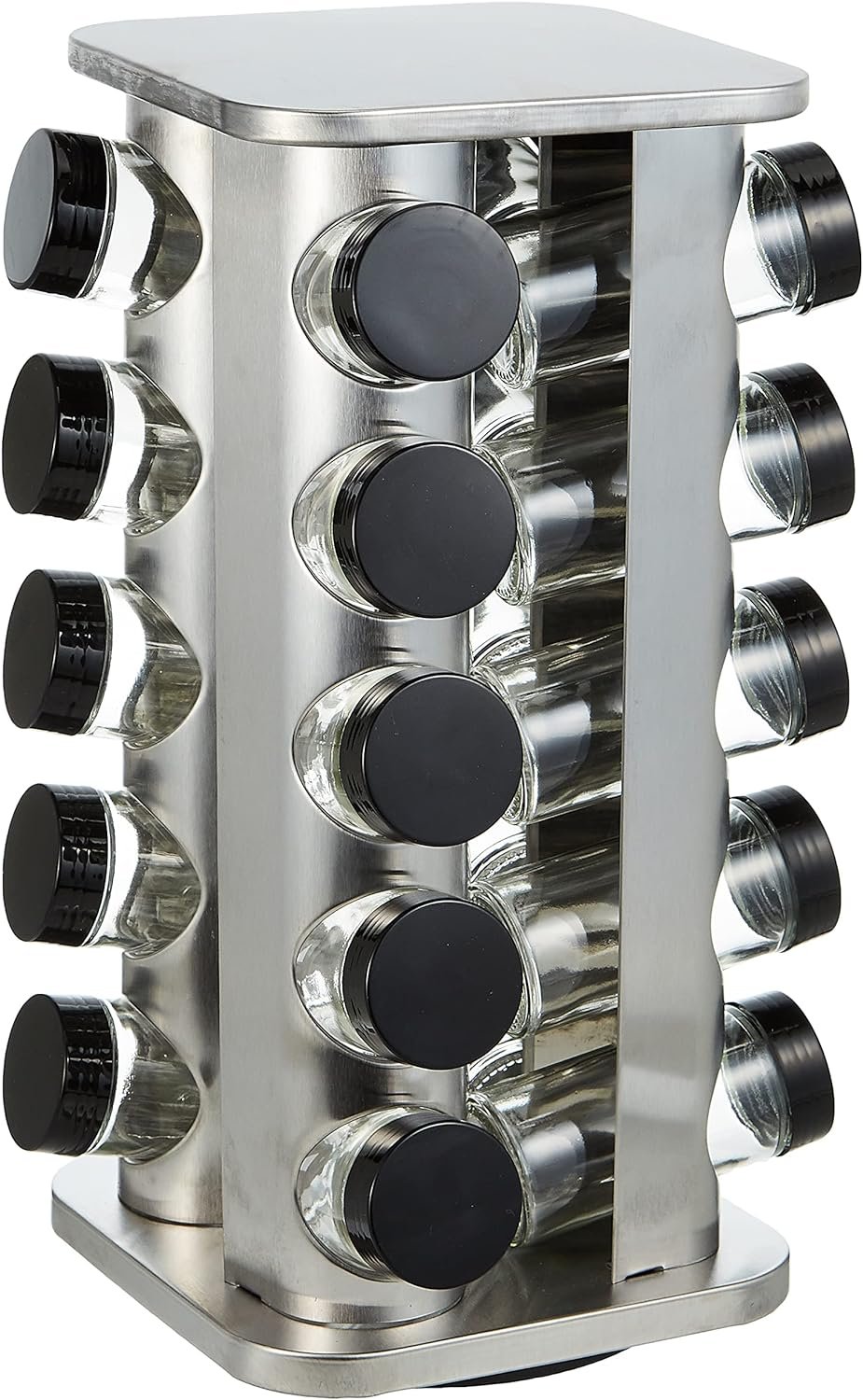 81D2kw534IL._AC_SL1500_ طقم توابل ستاند دوار ستانلس 20 برطمان NEOFLAM - الصورة 1