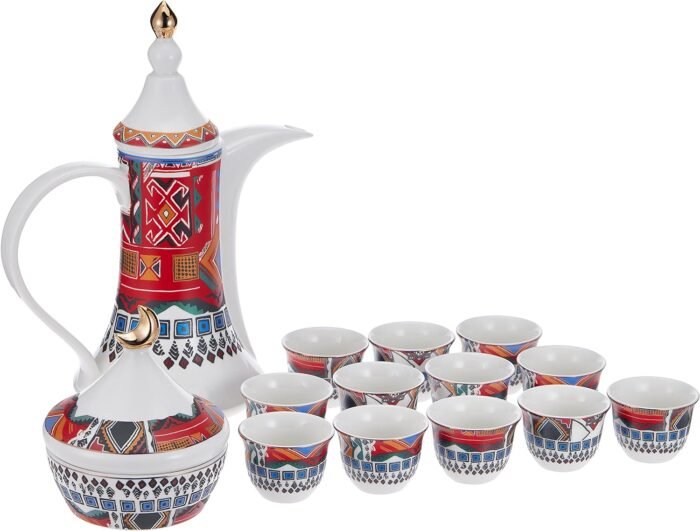 ⁦طقم قهوة عربي 16 قطعة NEOFLAM⁩ - الصورة ⁦1⁩