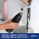 ⁦زجاجة ستانلس ألوان (غطاء ستانلس) 500 مل SISTEMA⁩ - الصورة ⁦6⁩