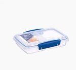 Multi Split Dark Blueحافظة طعام 820 مل 3 خان sistema