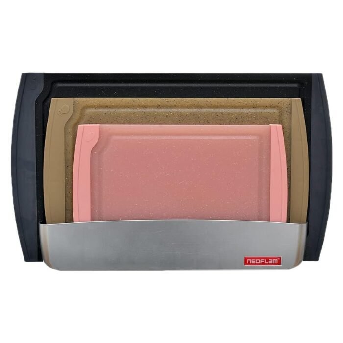 Untitled design Marble (Black, Gray, Pink)طقم 3 لوح تقطيع NEOFLAM - الصورة 1