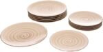Beige-Coup Colored 24 Piece Dinner Set - Image 3