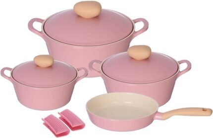 Retro Pink Marطقم11قطعة(حلة26+24+22+20) NEOFLAM