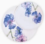 Blue Flower Coup Decorated طقم عشاء 46 قطعة بورسلين - الصورة 2