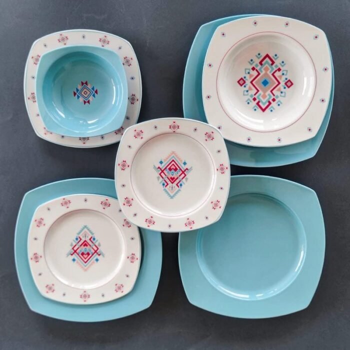 African Art Ozil 24 piece square set - Image 1
