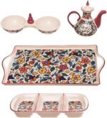 Flora Red 11 Piece Breakfast Set - Image 3
