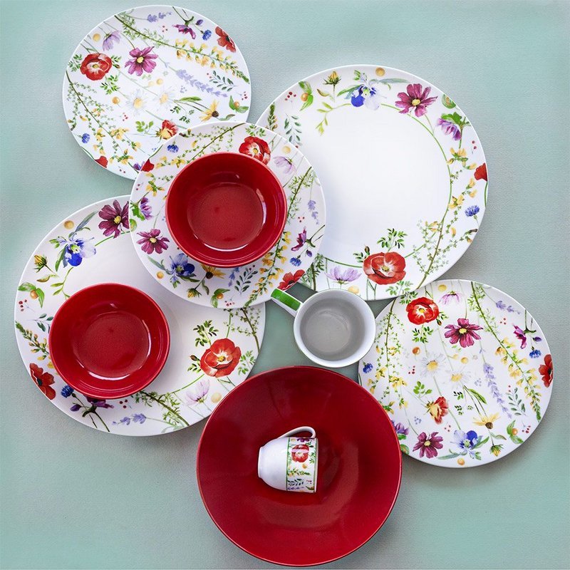 6228968461495-1-1 Gardenia Coup White 46 Piece Dinner Set - Image 1