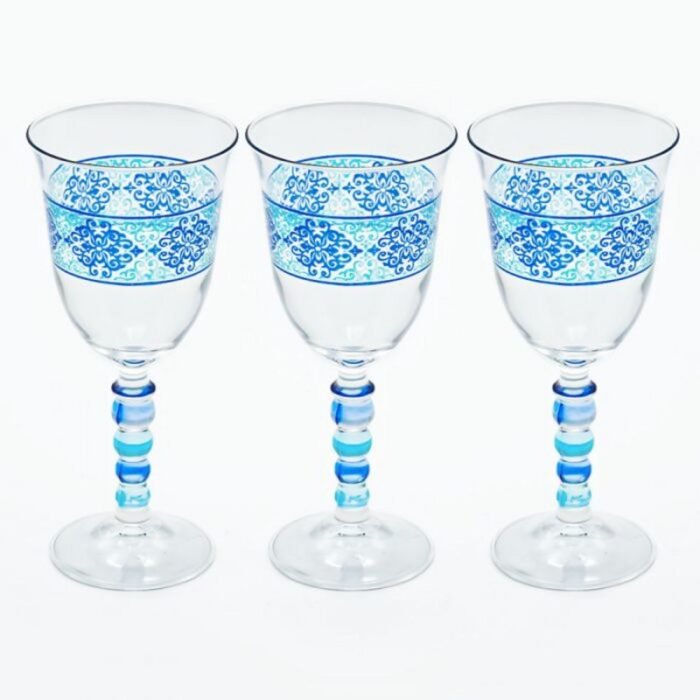 ⁦Charme Blu طقم 3 كأس 260 مل⁩ - الصورة ⁦1⁩