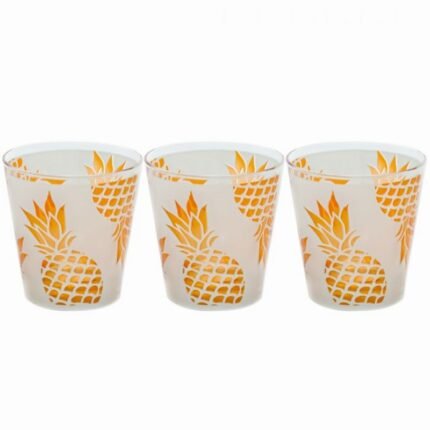Paradise Ananas طقم 3 كوب صغير 250 مل