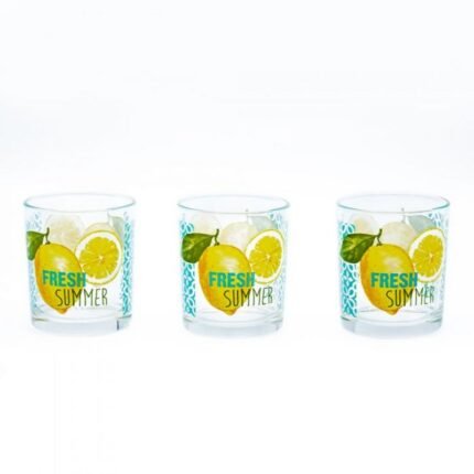 Fresh Summer طقم 3 كوب صغير 220 مل