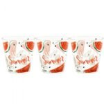 Hello Summer طقم 3 كوب صغير 250 مل