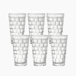 Stack set of 6 large cups 390 ml RCR