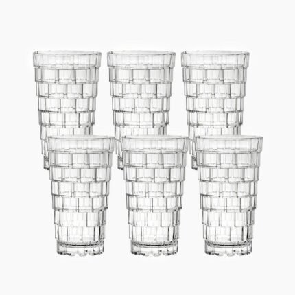 Stack set of 6 large cups 390 ml RCR