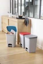 باسكت قمامة وسط 20لتر رمادى CURVER - الصورة 4