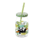 Bamboo Panda كوب + شاليموه 450 مل