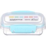 Rectangular Food Container, 200 Ml, Blue - Pastels