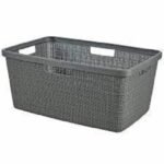 Jute سبت عريض رمادى CURVER