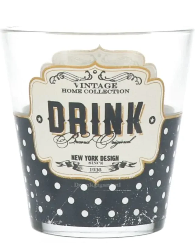 nadia-vintage-tumbler-1 Retro Drink Pois طقم 3 كوب صغير 250 مل - الصورة 1
