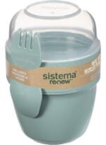 حافظة طعام 515 مل + شوكة - Renew Snack Capsule SISTEMA