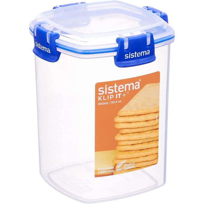 ئ حافظة طعام 900 مل Cracker ـ Kip It Plus SISTEMA - الصورة 1