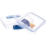 ⁦حافظة طعام 350 مل Small Split ـ Dark Blue SISTEMA⁩ - الصورة ⁦4⁩