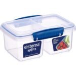 حافظة طعام 835 مل Medium Split ـ Dark Blue SISTEMA