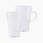 Cafe Latteطقم 2مج 400مل زجاج حرارى