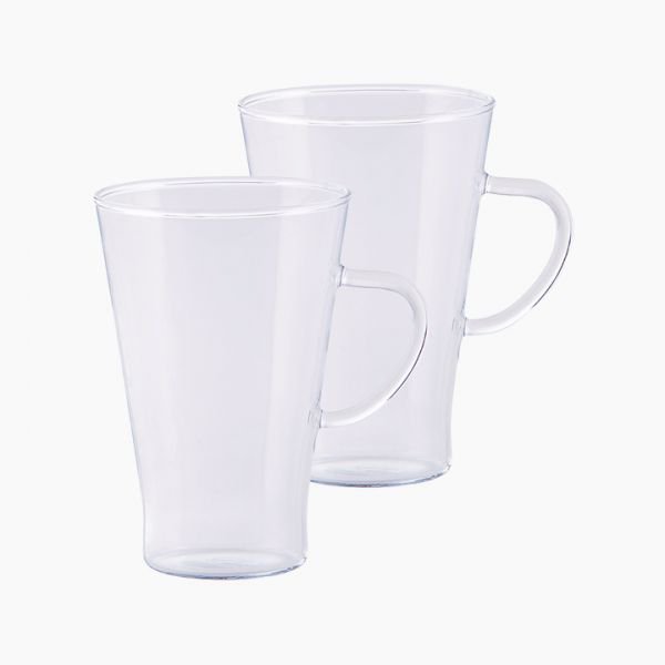 1 Cafe Latteطقم 2مج 400مل زجاج حرارى - الصورة 1