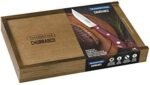 1880/29899/513/ FSC Set of 4 Red Wood Hand Knife + Gift Wood Box - Image 2