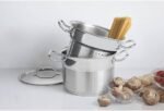 1880/65620/400/#4#Professional pot set with lid + pasta strainer 24 - Image 3