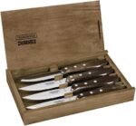 1880/29899/523/ FSC Set of 4 Brown Wood Hand Knife + Gift Wood Box - Image 6
