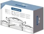 ⁦Professionalطقم 5قطع (حلة20/24/بخار+كسرولة16+طاسه) TRAMONTINA⁩ - الصورة ⁦7⁩