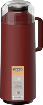 ترمس 1 لتر + كوب أحمر Tramontina