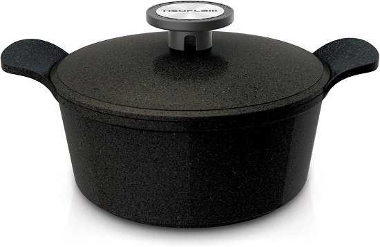 71XLrFBiSKL._AC_SL1500_ Pote/Black Marble حلة28سم - الصورة 1