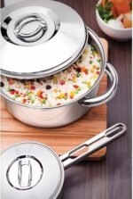 ⁦Solarطقم 4 قطع (حلة 24 + 20 عميق + كسرولة 20) TRAMONTINA⁩ - الصورة ⁦4⁩