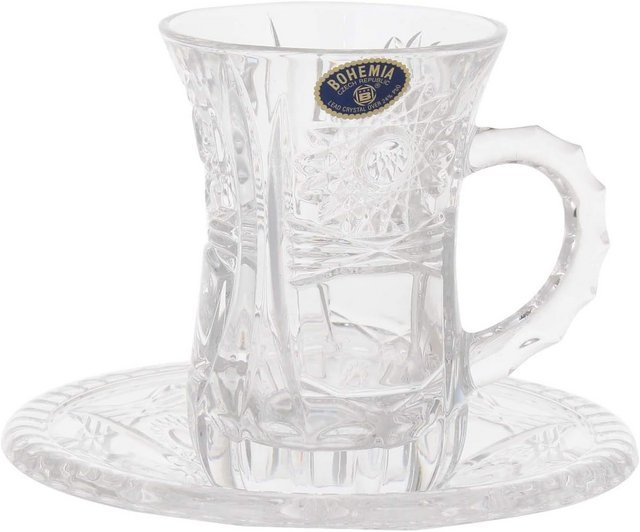 ع 0608/99999/57030/985/500PK Set of 6 Istikana with handle + plate - Image 1