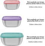 1880/64220/932/#4#/ Set of 3 square refrigerator containers (1.5+2.4+4) liters - Image 3