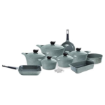 Aeni/GrayAeni/Gray Marbleطقم 24 قطعة NEOFLAM