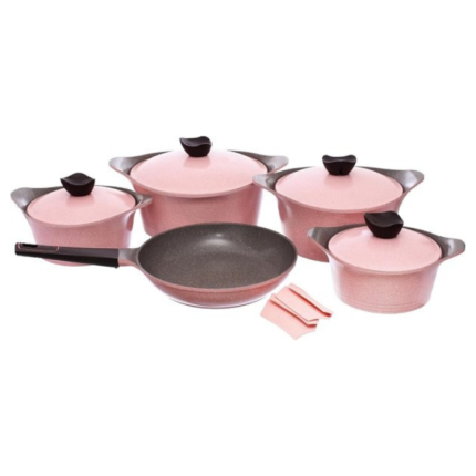 Aeni/Pink Marbleطقم11قطع روز