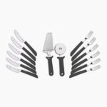 1880/25099/022/ Pizza 14-piece pizza set with black handle