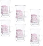 Taraf Violet طقم 6 استكانة شاي بيد موف