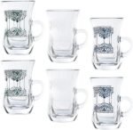 Veil طقم 6 استكانة شاي بيد