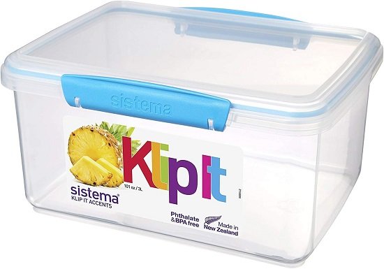61s559Q9GCL._AC_SL1500_ Klip It Accentحافظة طعام3لتر SISTEMA - الصورة 1