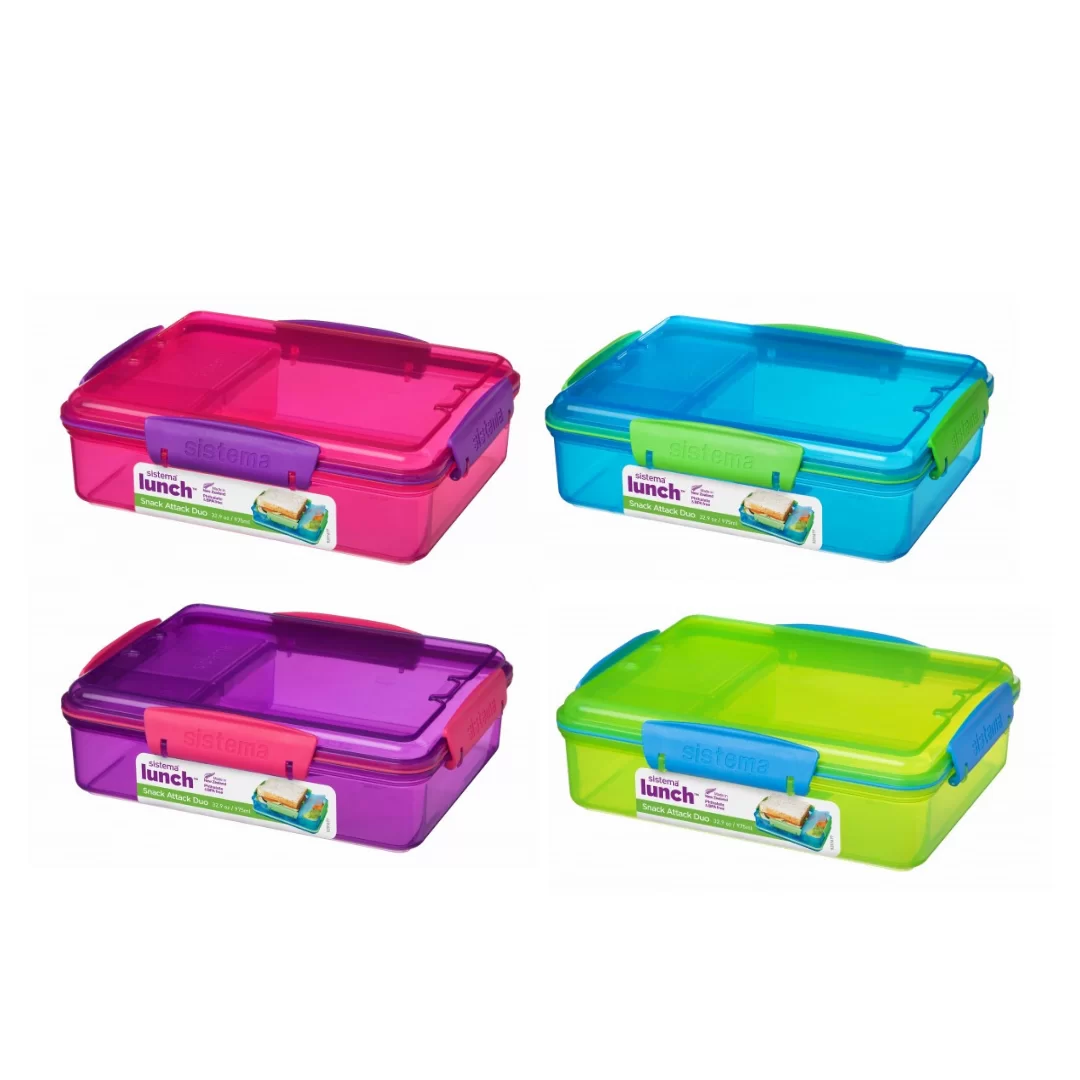 Projekt-bez-tytulu3 Snack Attack Duo To Goحافظة طعام 975 مل لتر sistema - الصورة 1