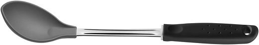 31nCUZE6grL._AC_SL1200_ ملعقة غرف ستانلس/نايلون يد أسود TRAMONTINA - الصورة 1